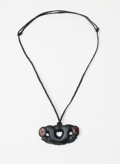 Pekapeka Pounamu Pendant