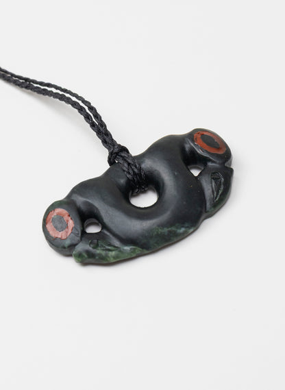 Pekapeka Pounamu Pendant