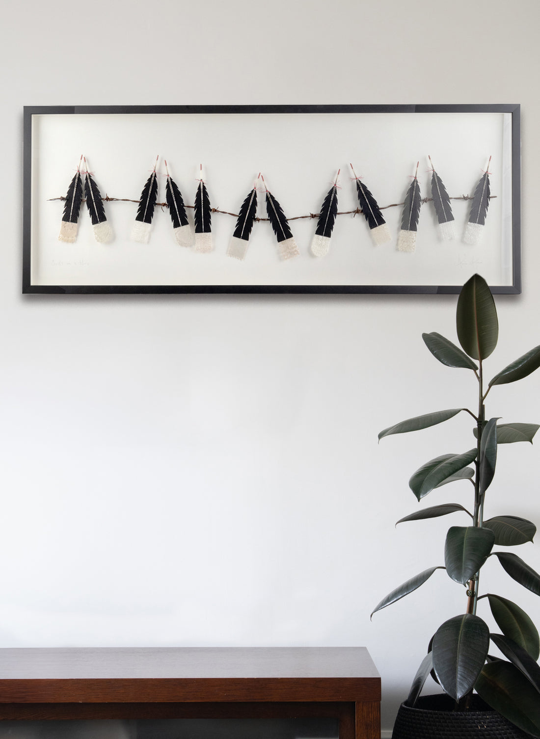 Birds on a Wire - Framed