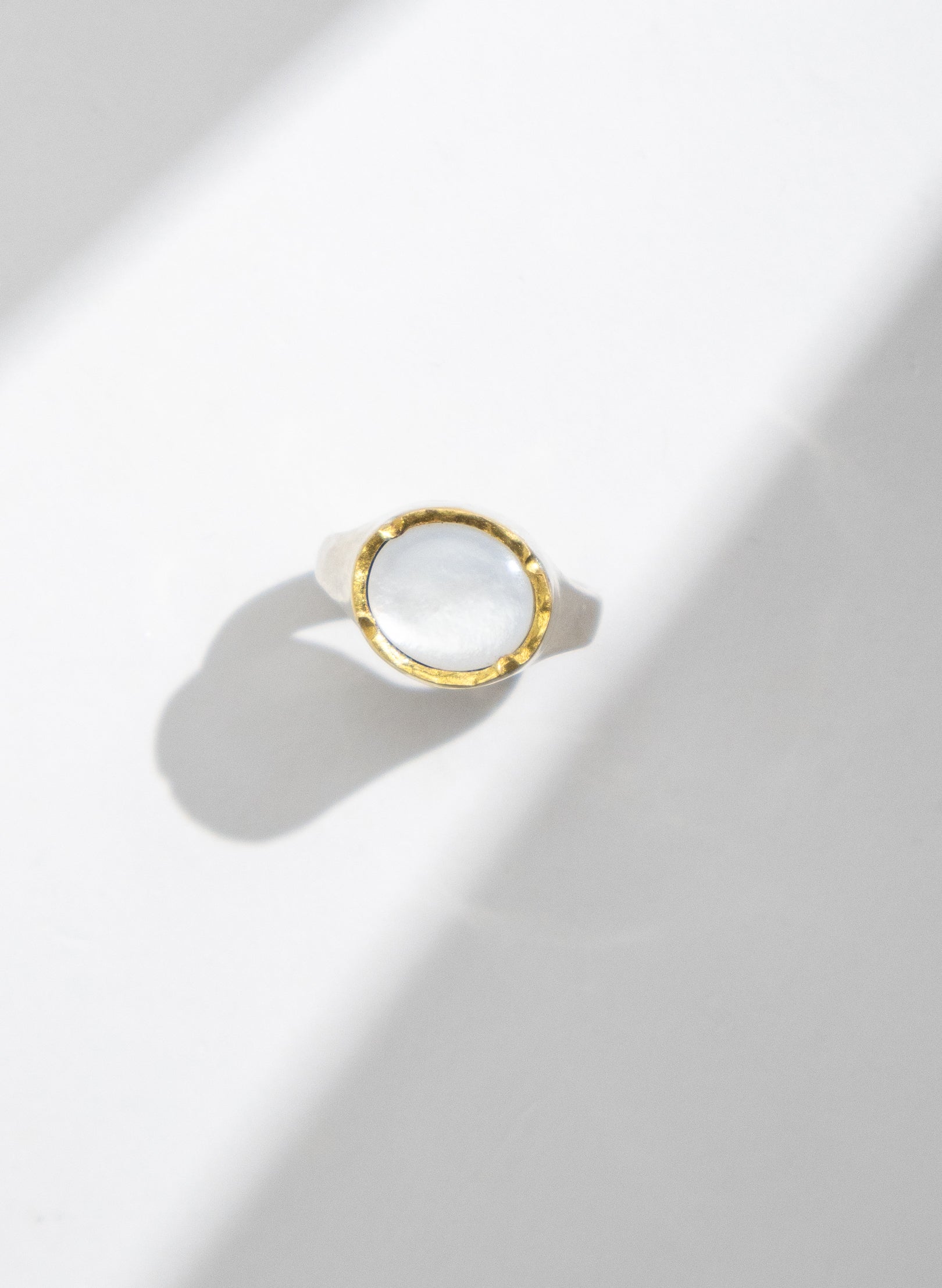 Oval Mother of Pearl Ring