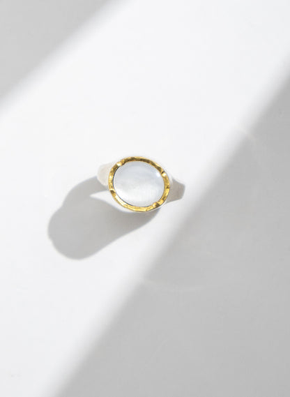 Oval Mother of Pearl Ring