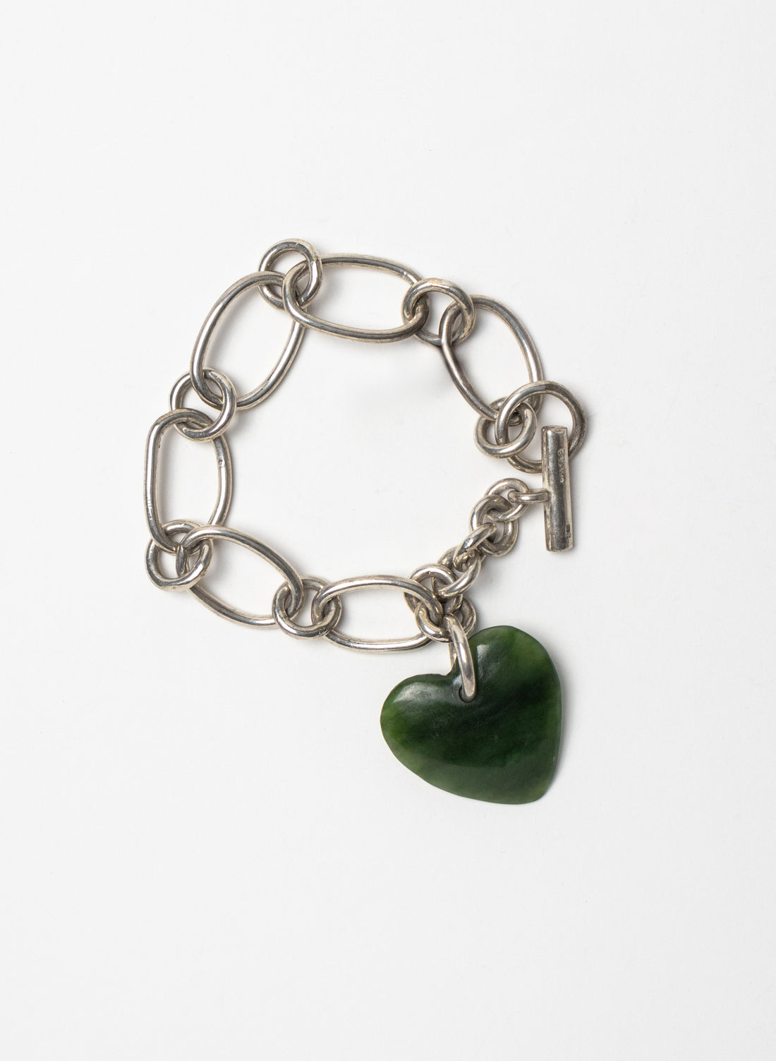 Big Green Heart Bracelet