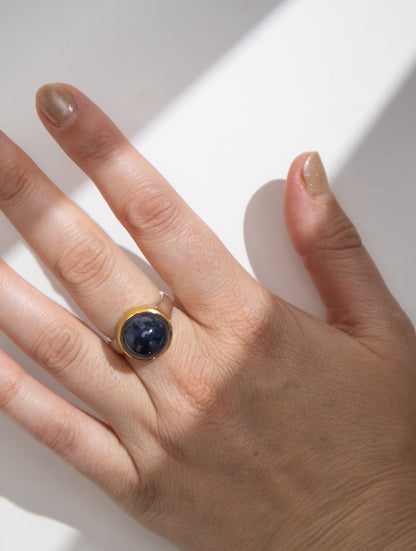 Round Sapphire Ring