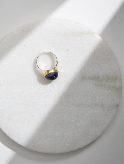 Round Sapphire Ring