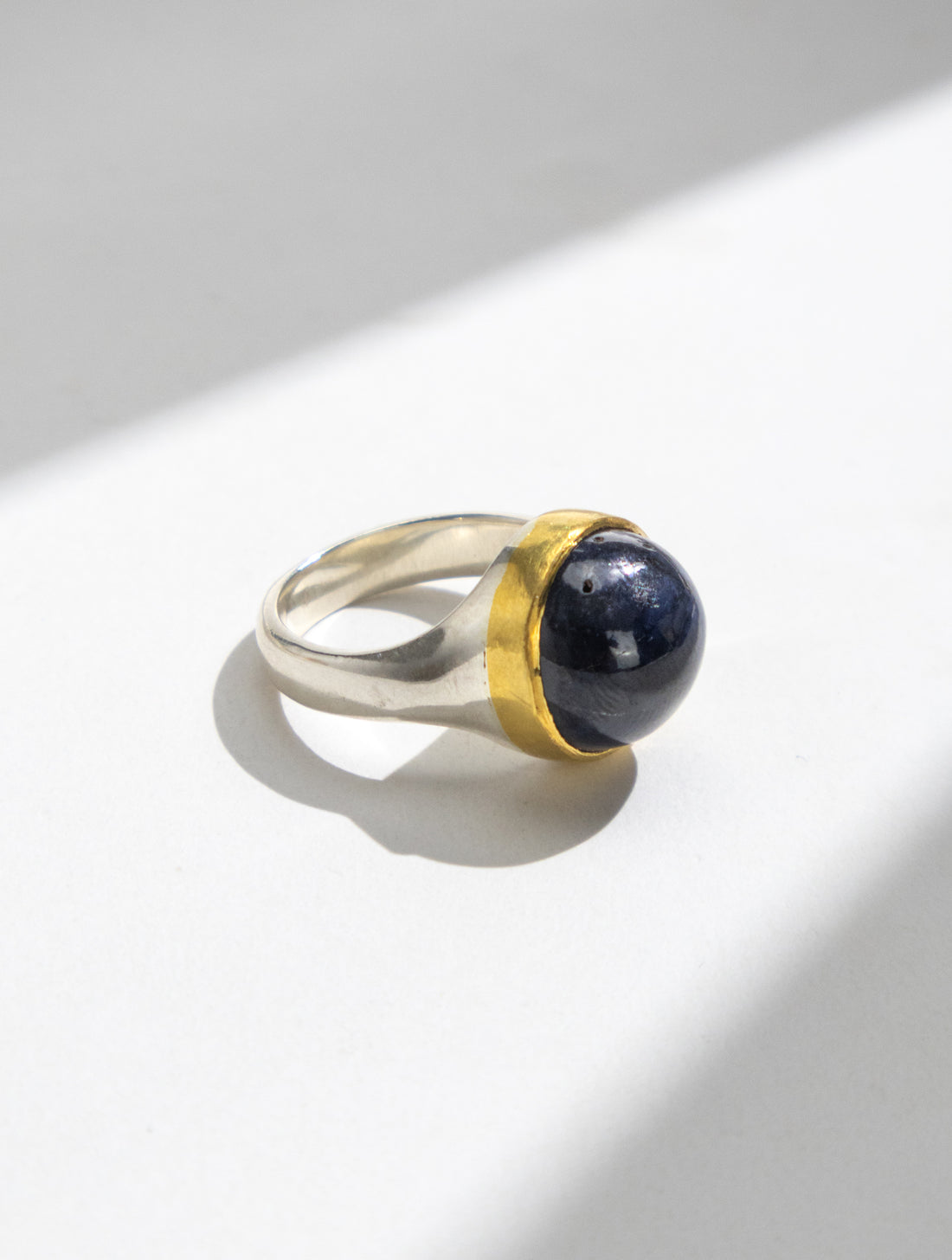 Round Sapphire Ring