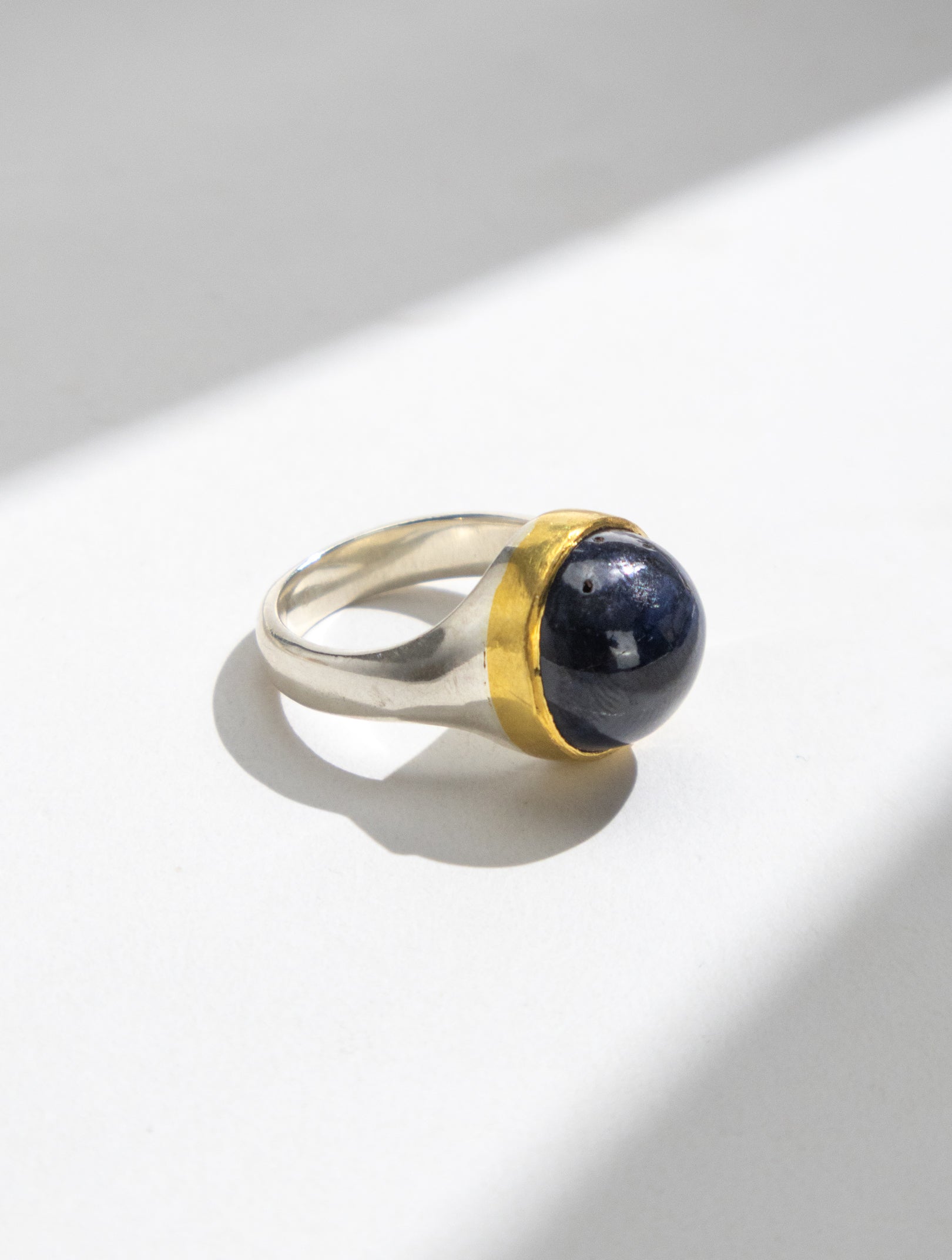 Round Sapphire Ring