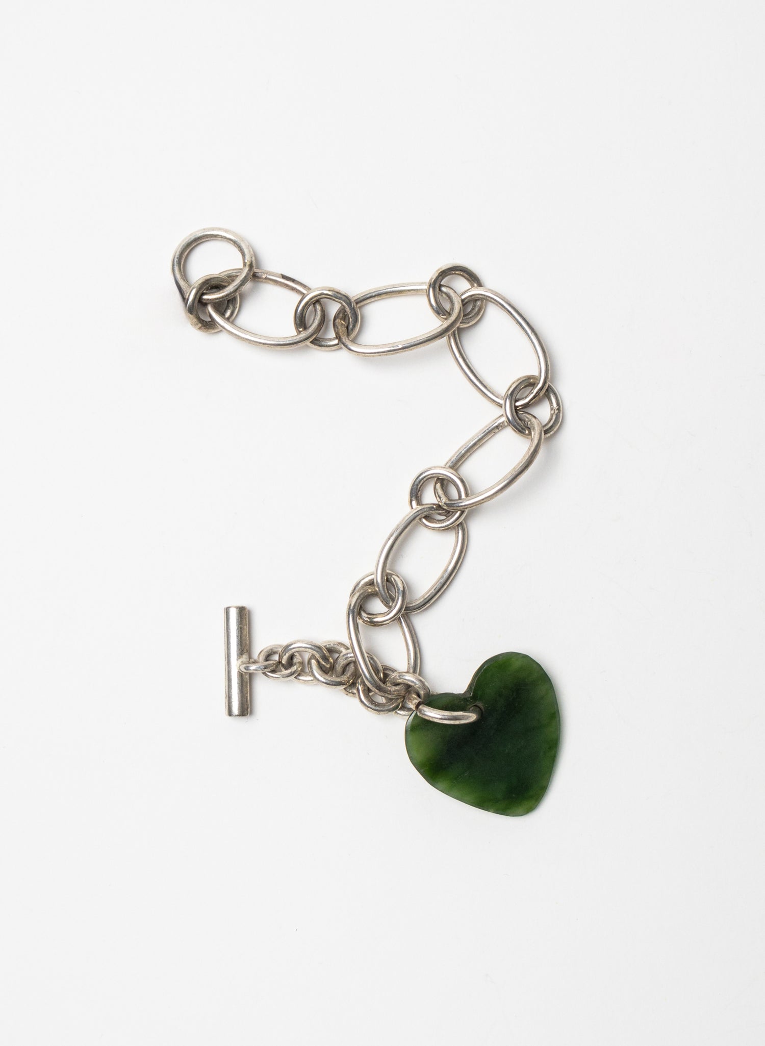 Big Green Heart Bracelet