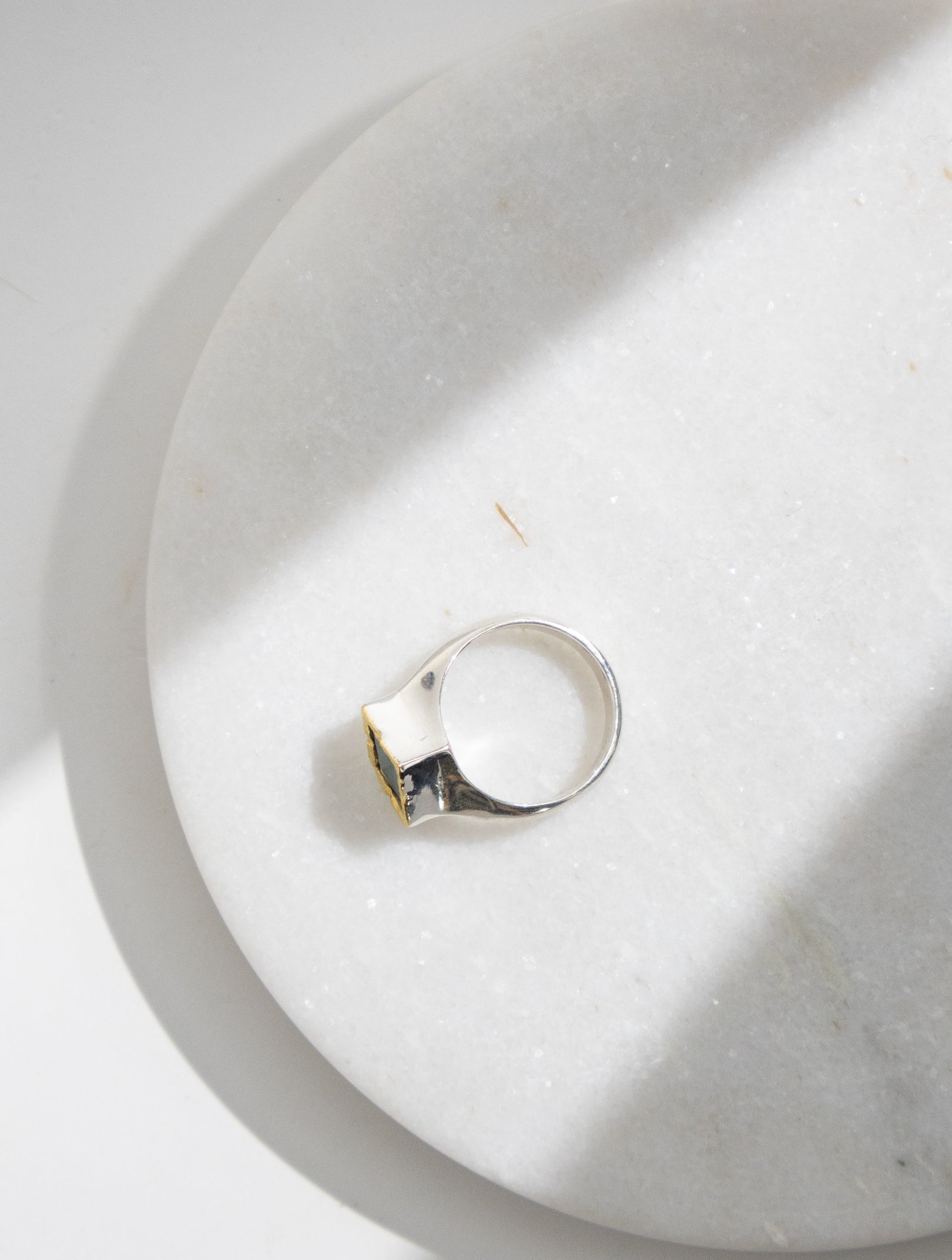 NZ Pounamu Faceted Ring
