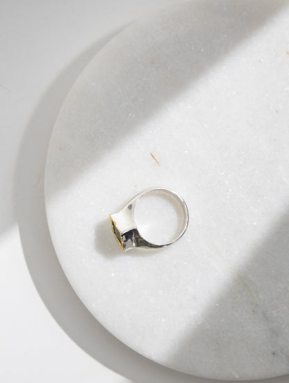 NZ Pounamu Faceted Ring