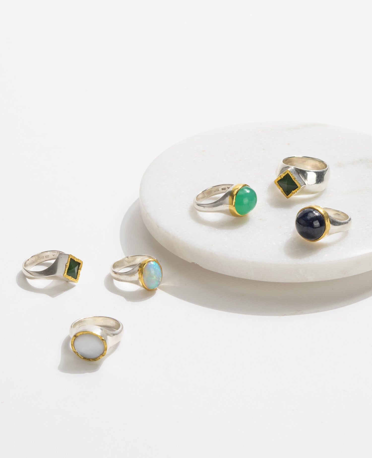 Chrysoprase Oval Ring