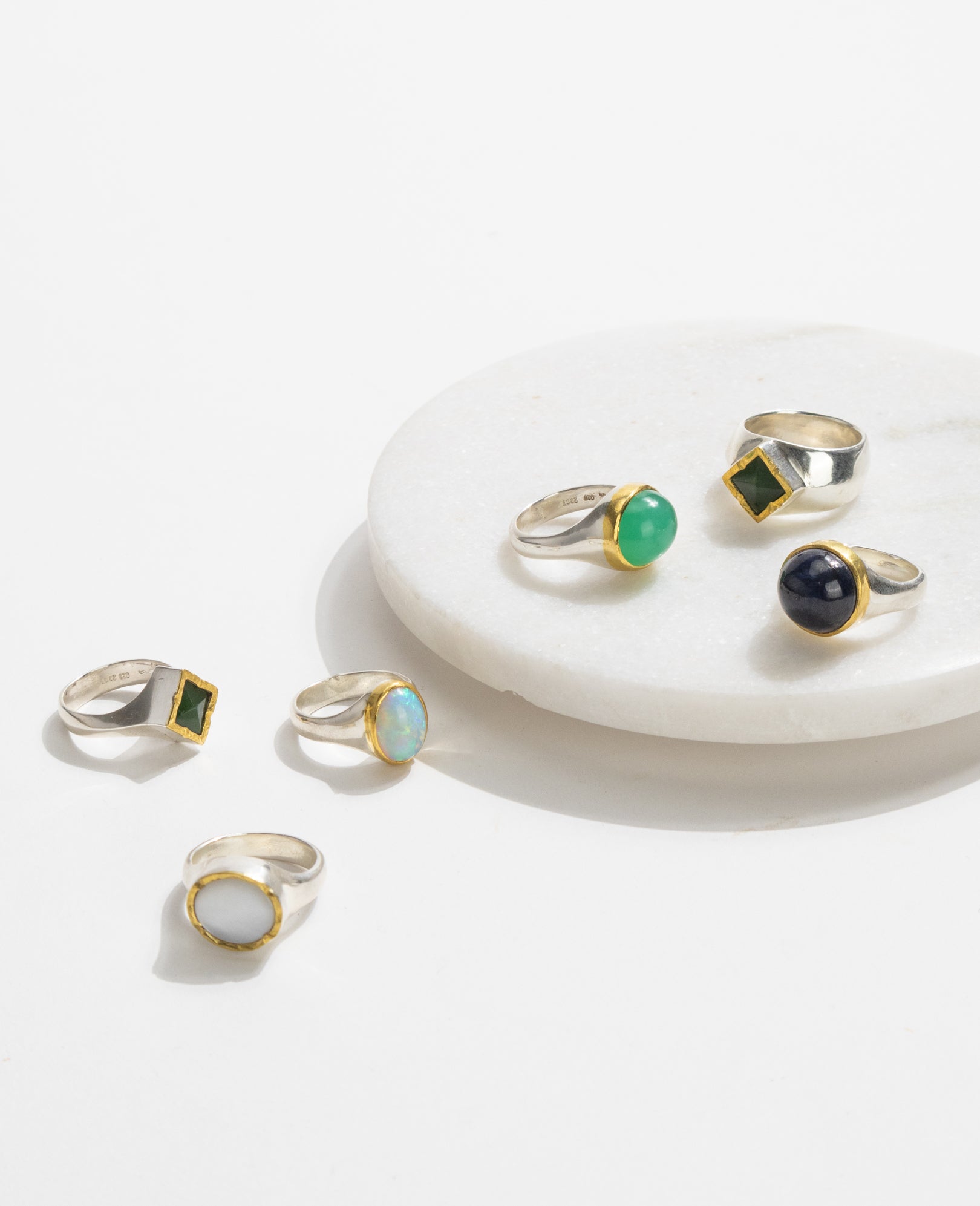 Chrysoprase Oval Ring