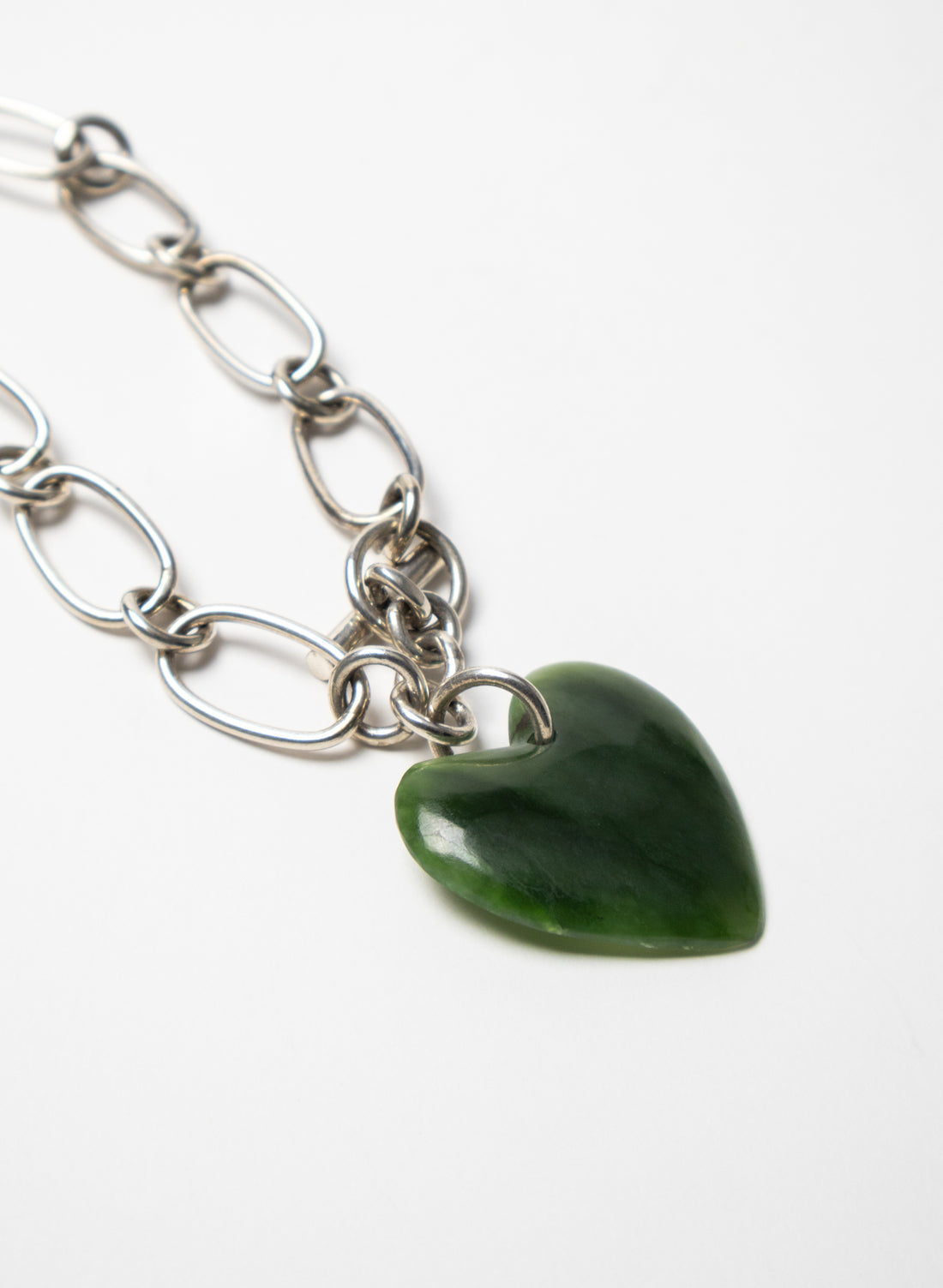 Big Green Heart Bracelet