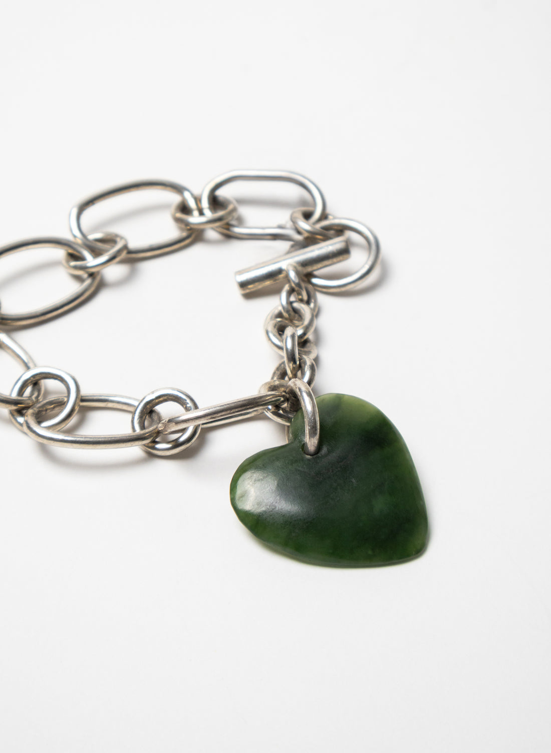 Big Green Heart Bracelet