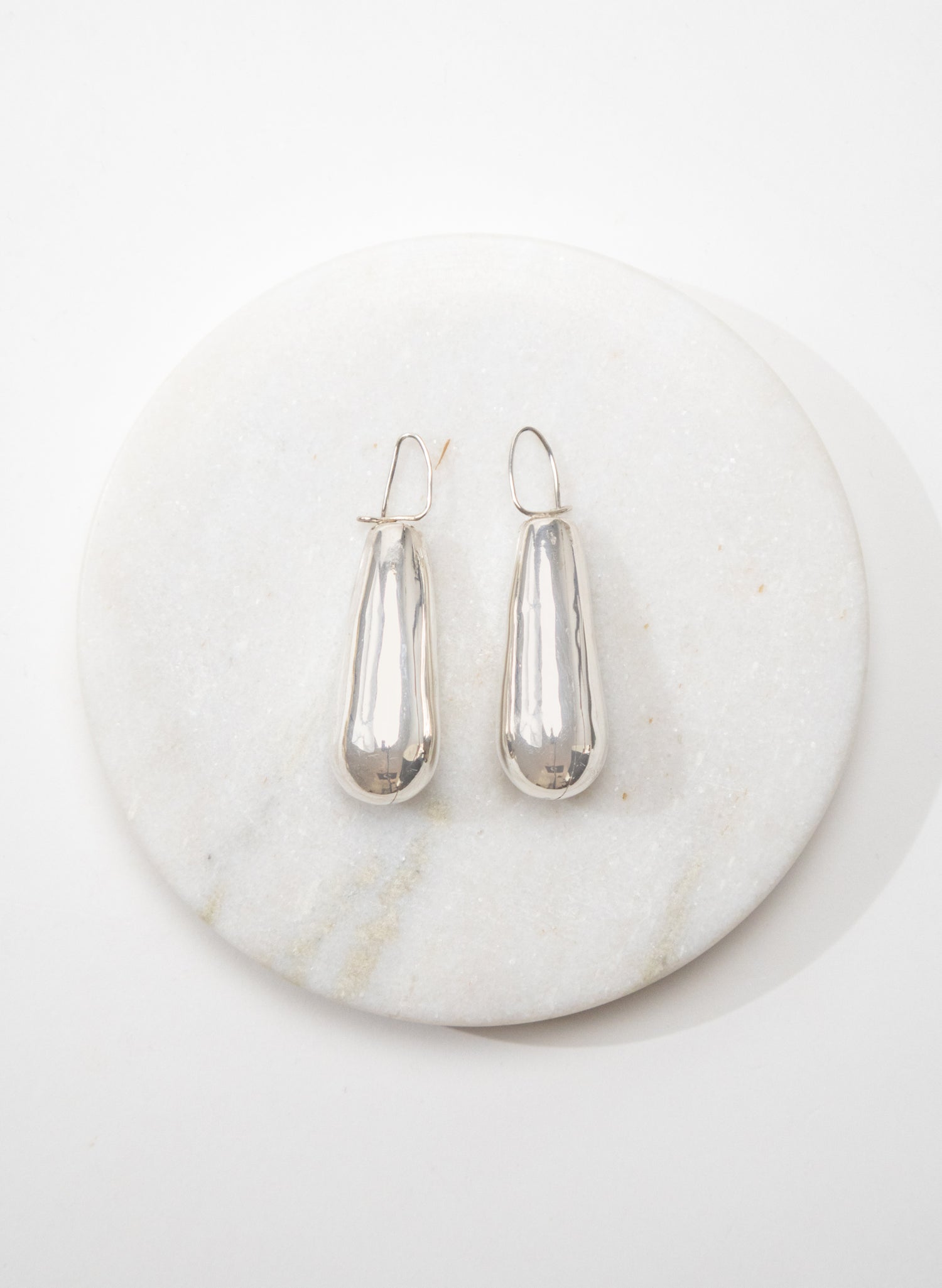 Pure Silver Drop Earrings