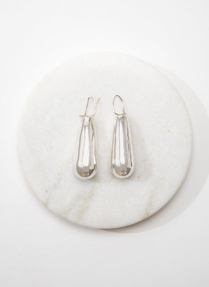 Pure Silver Drop Earrings