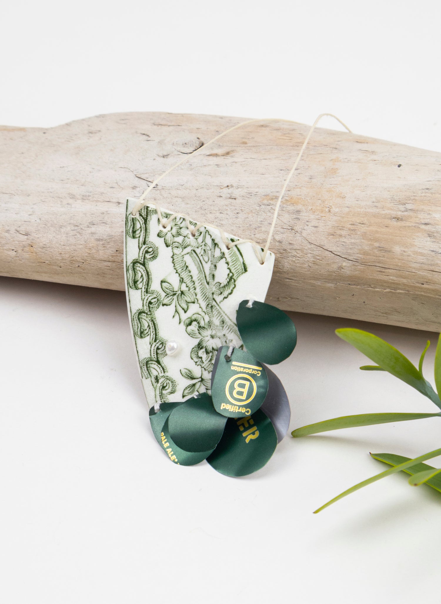Pale Ale Porcelain Necklace