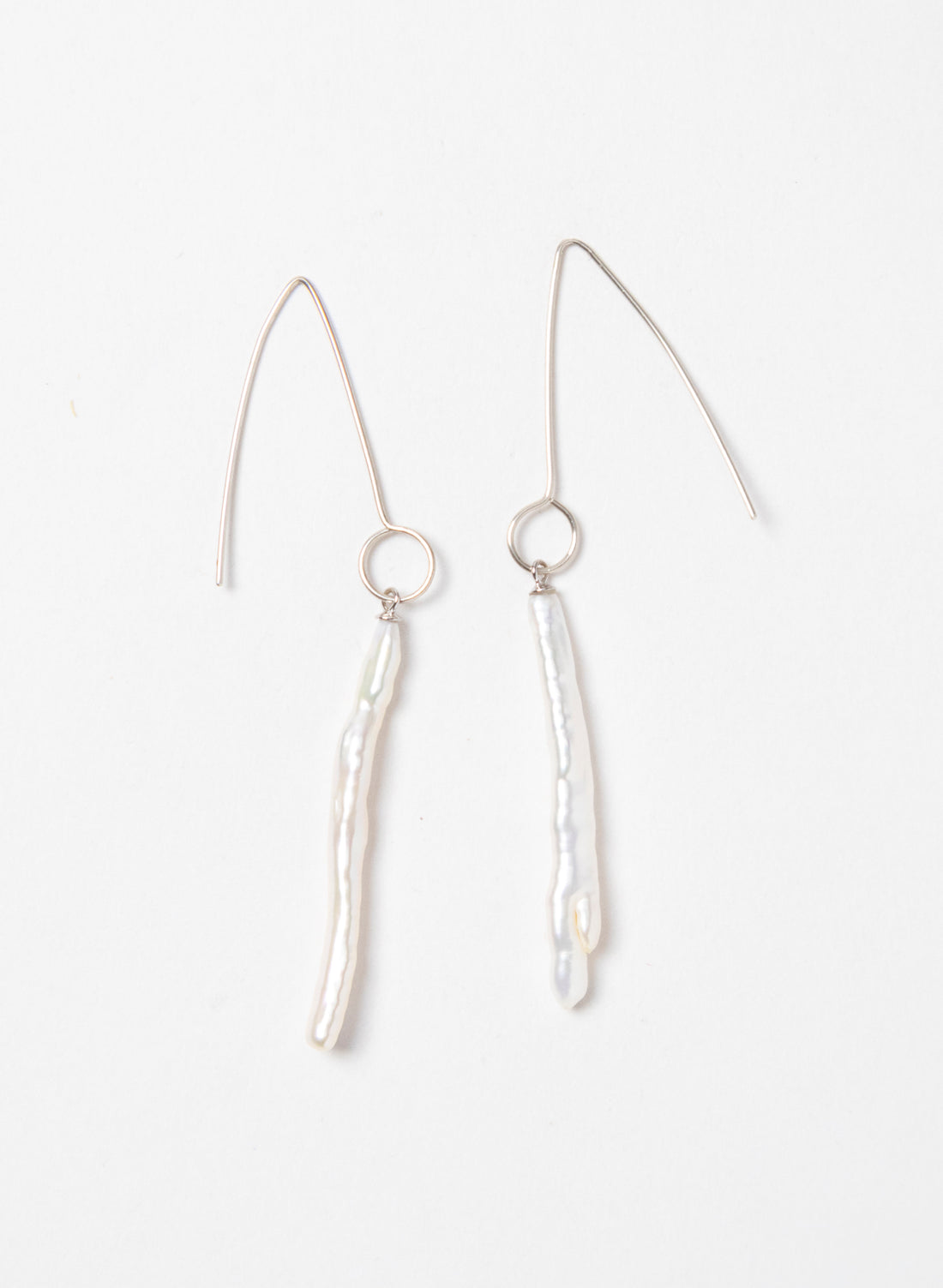 Long White Cloud Earrings