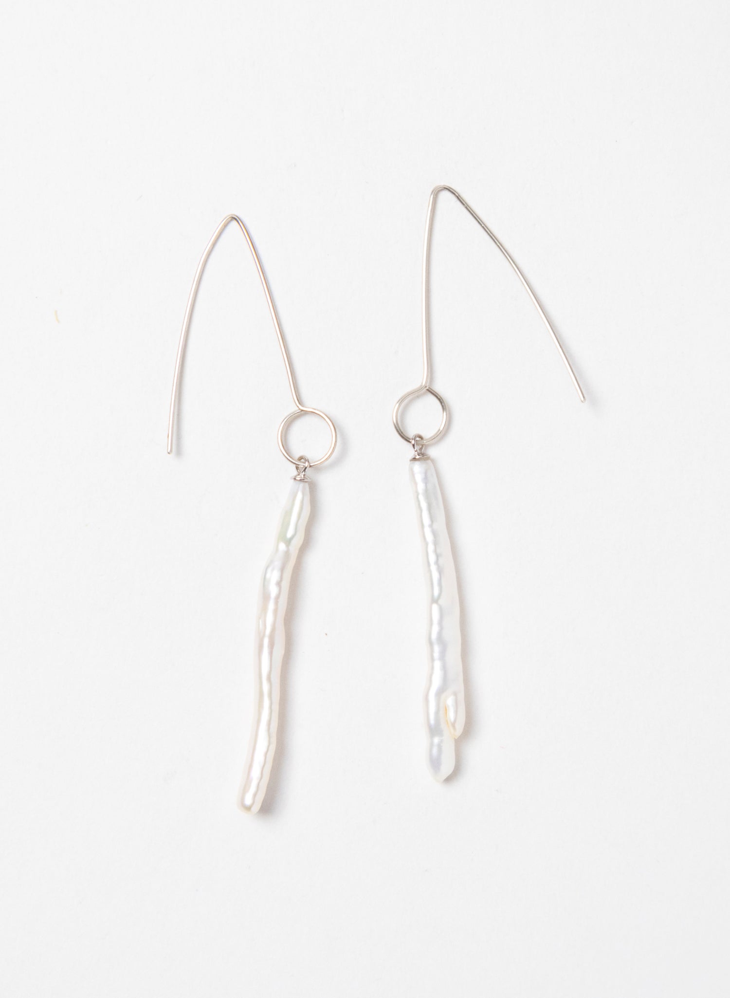 Long White Cloud Earrings