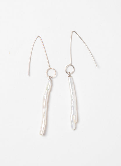 Long White Cloud Earrings