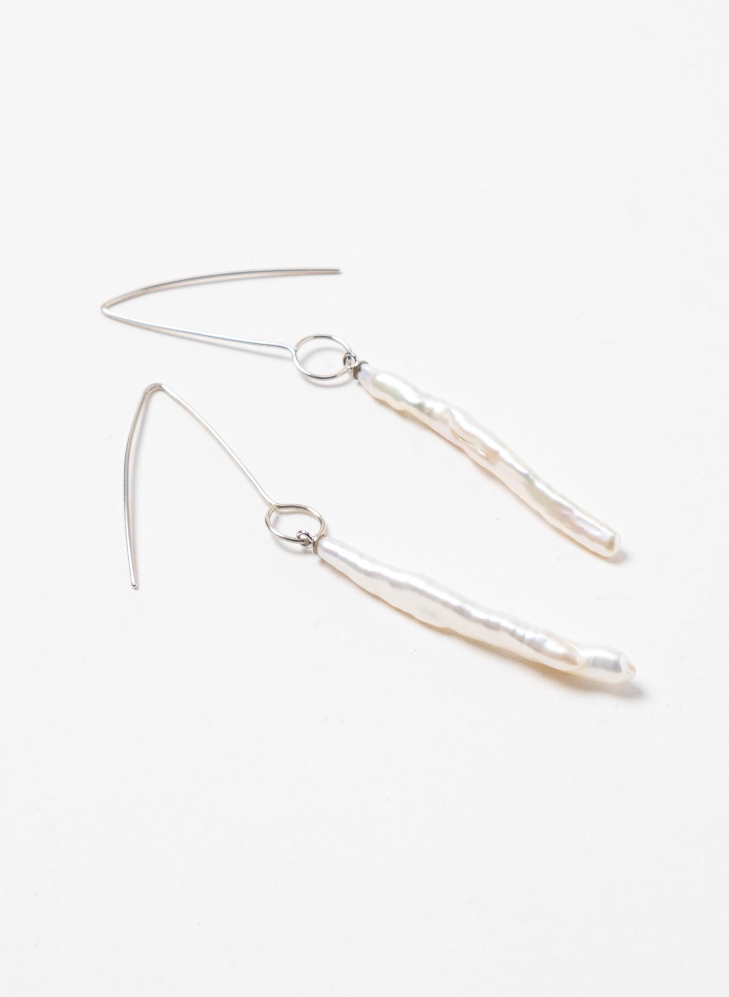 Long White Cloud Earrings