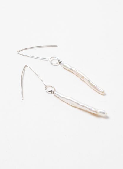 Long White Cloud Earrings