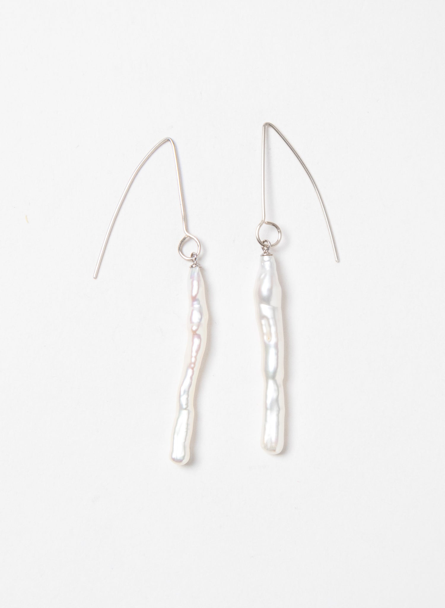 Long White Cloud Earrings