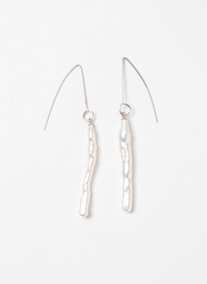 Long White Cloud Earrings