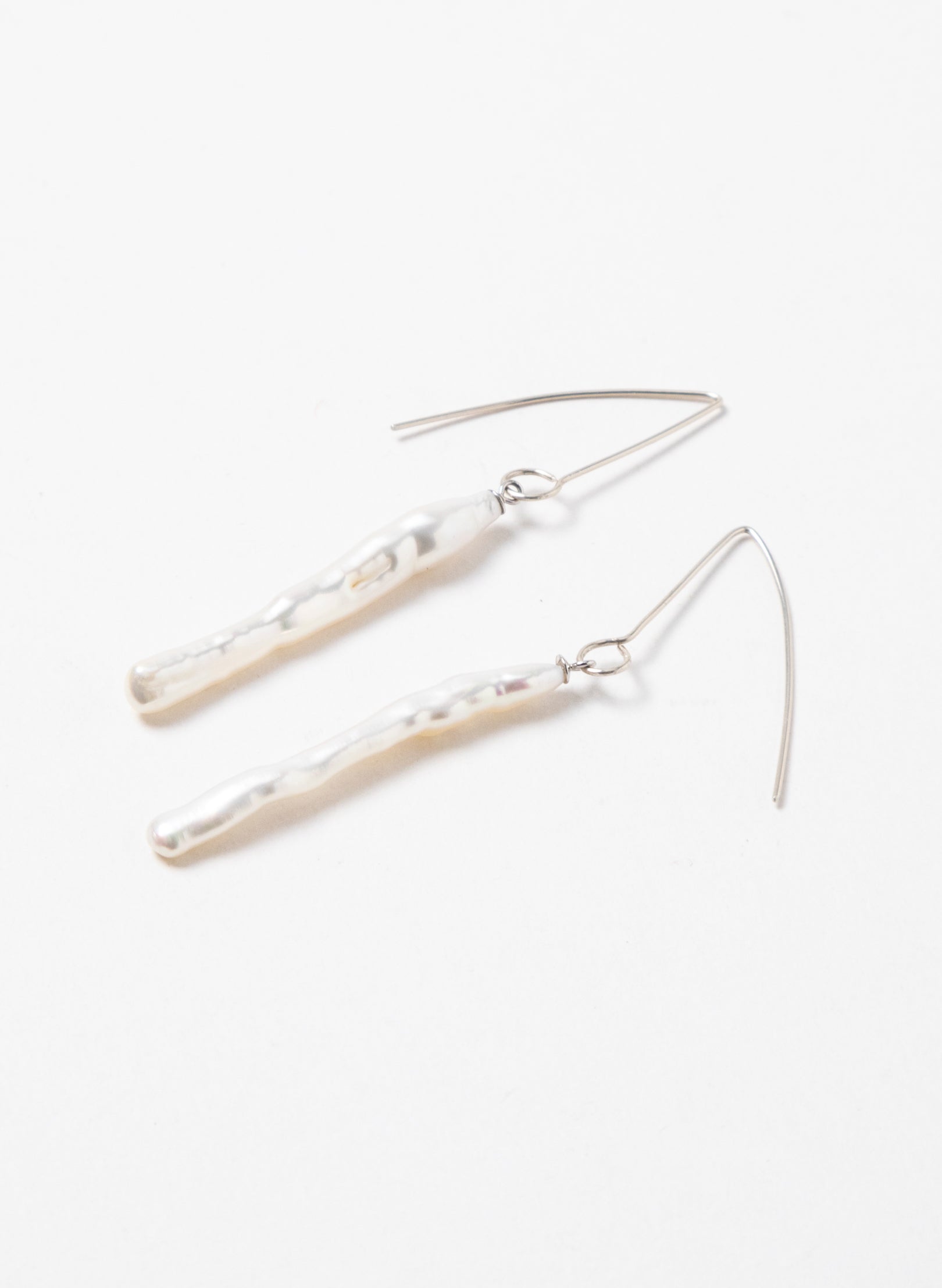Long White Cloud Earrings