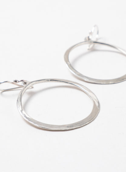 Lunar Hoop Dangle Earrings
