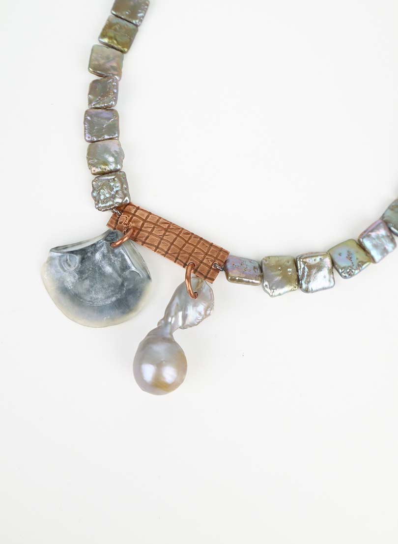 Mum If the Shell is Square Necklace
