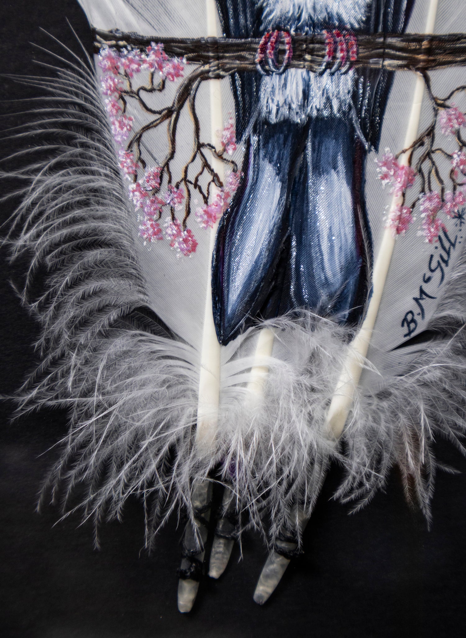 Kererū on Blossom  - Framed