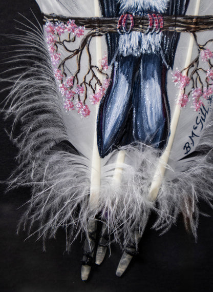 Kererū on Blossom  - Framed