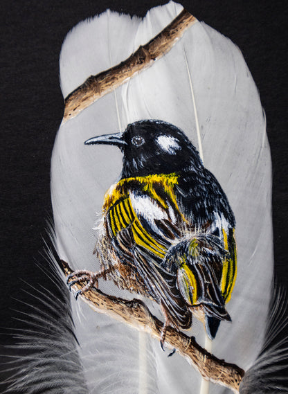 Stitchbird Hihi - Framed