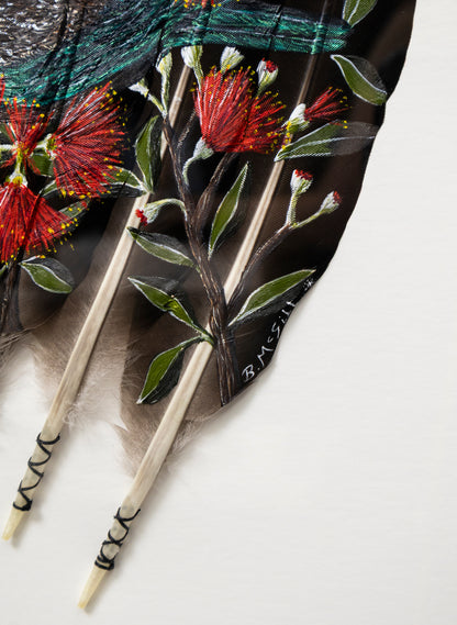 Pōhutukawa Bloom - Framed