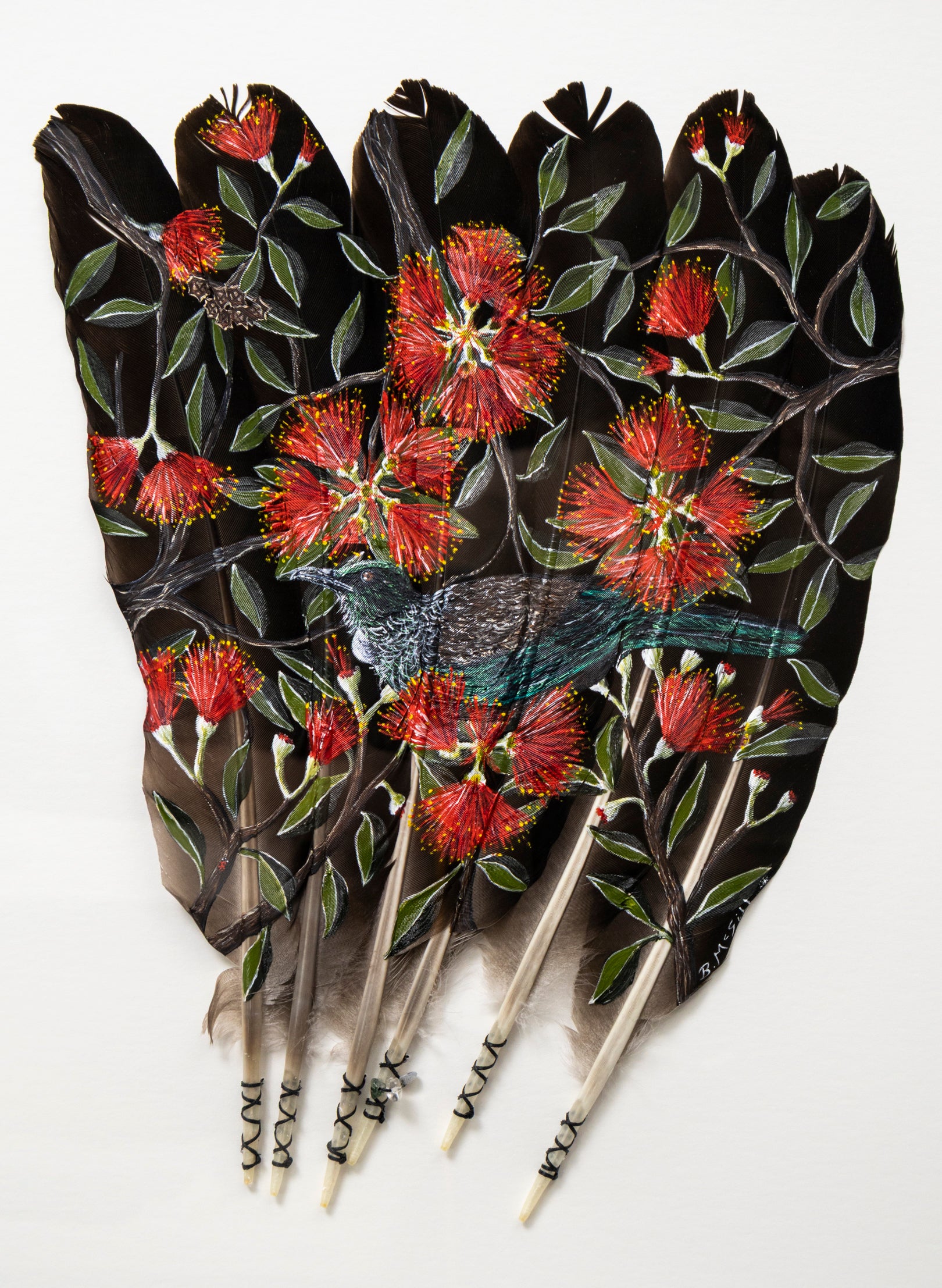 Pōhutukawa Bloom - Framed