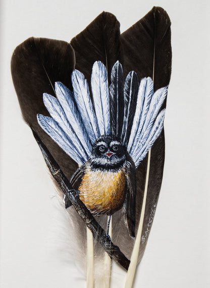 Fantail Pīwakawaka  - Framed