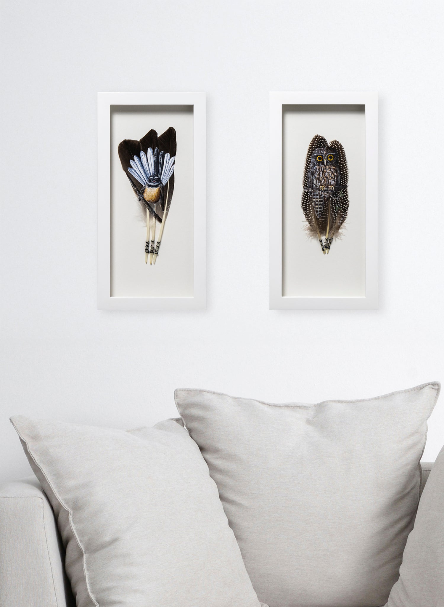 Fantail Pīwakawaka  - Framed