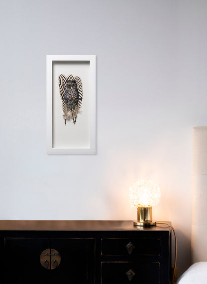 Morepork Ruru Striped Feathers