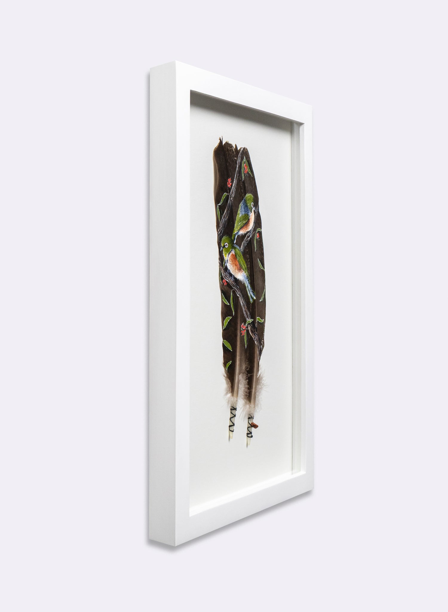 Waxeye - Tauhou Pair - Framed