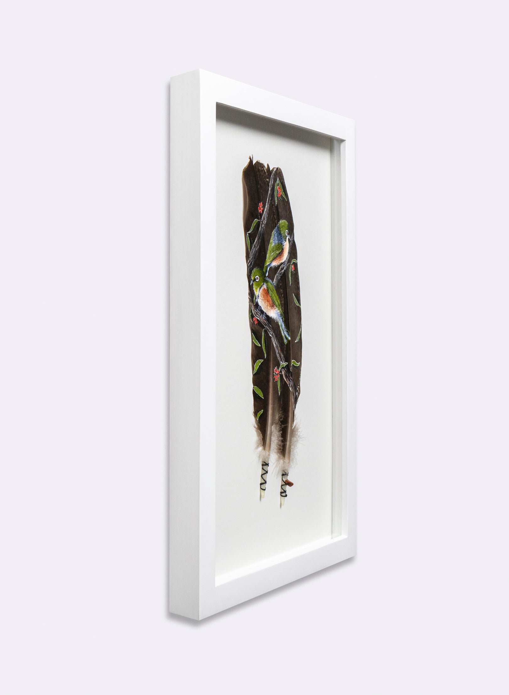 Waxeye - Tauhou Pair - Framed