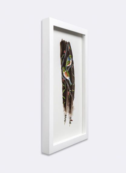 Waxeye - Tauhou Pair - Framed