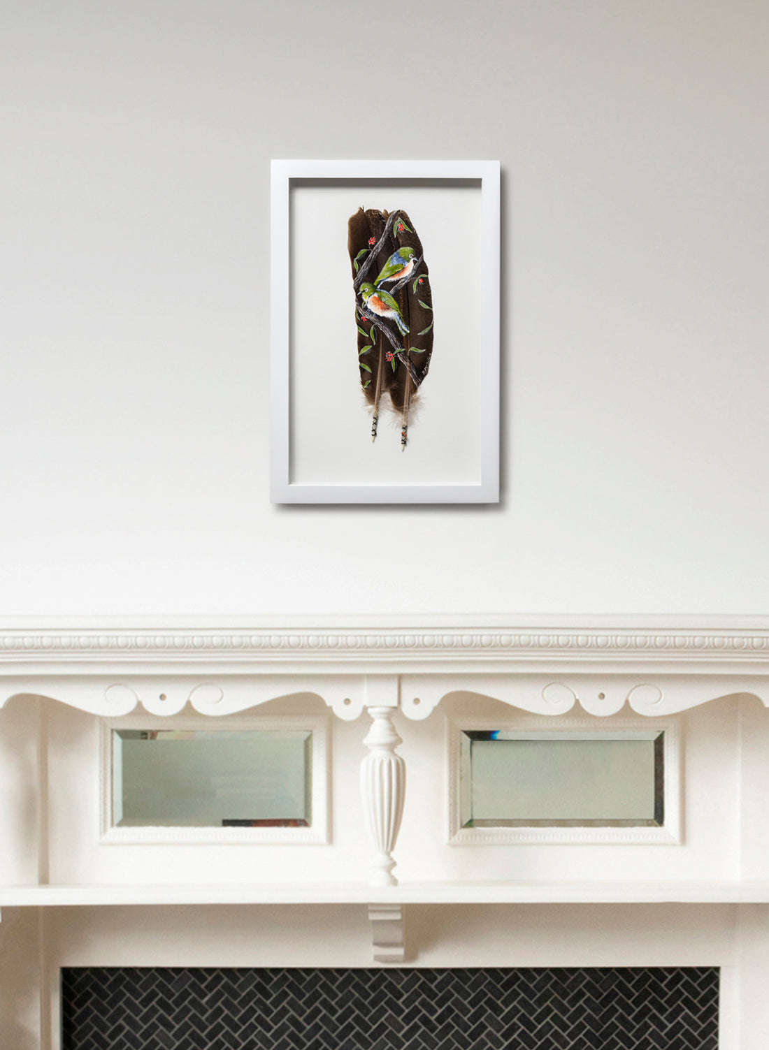 Waxeye - Tauhou Pair - Framed