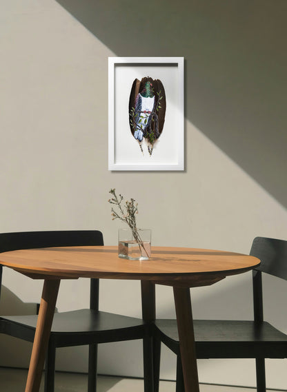 NZ Wood Pigeon - Kererū - Framed
