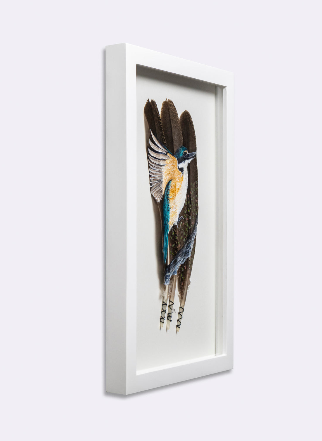 Kingfisher - Kōtare - Framed