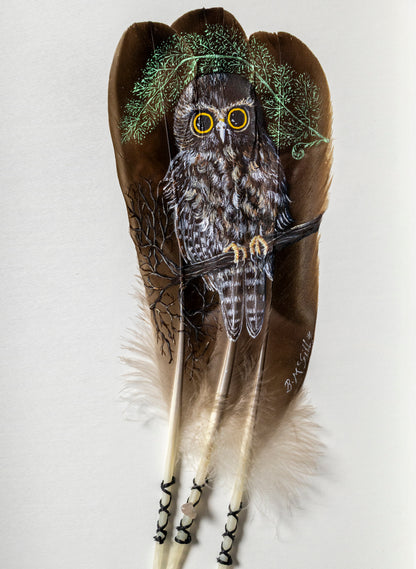 Morepork - Framed