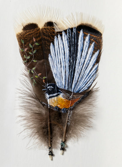 Piwakawaka Fantail - Framed