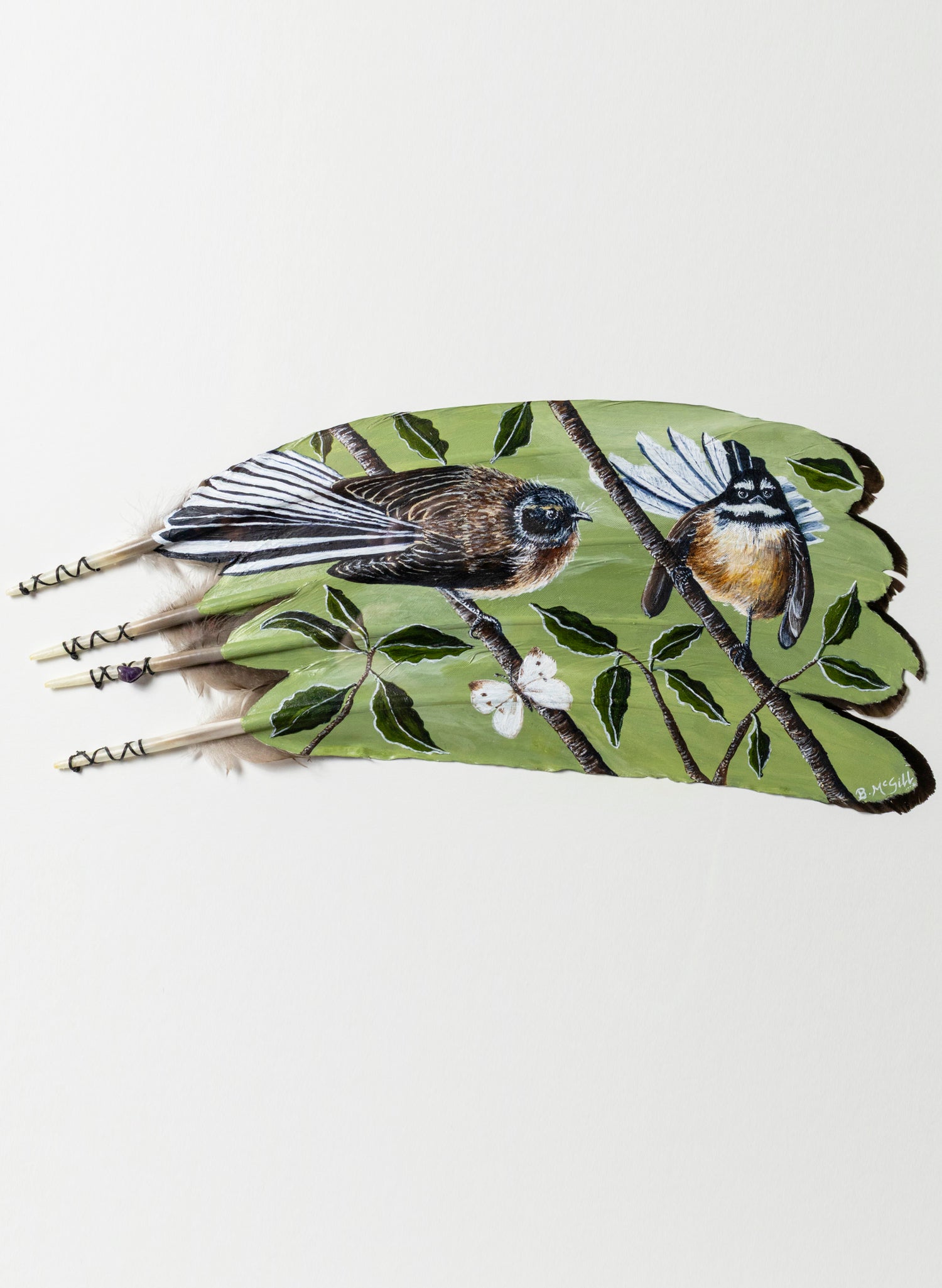 Piwakawaka Pair - Framed