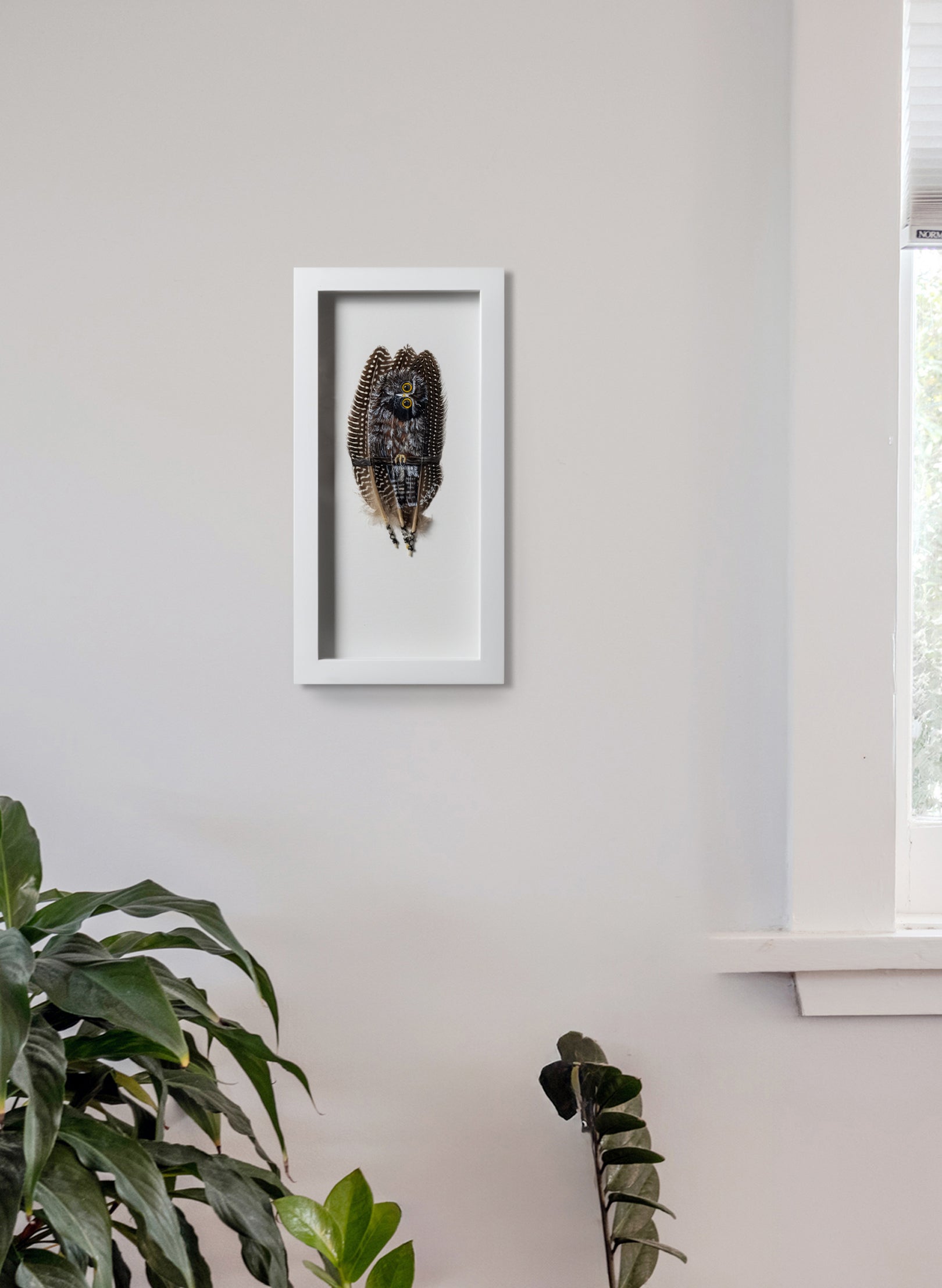 Qwizzick Morepork - Framed