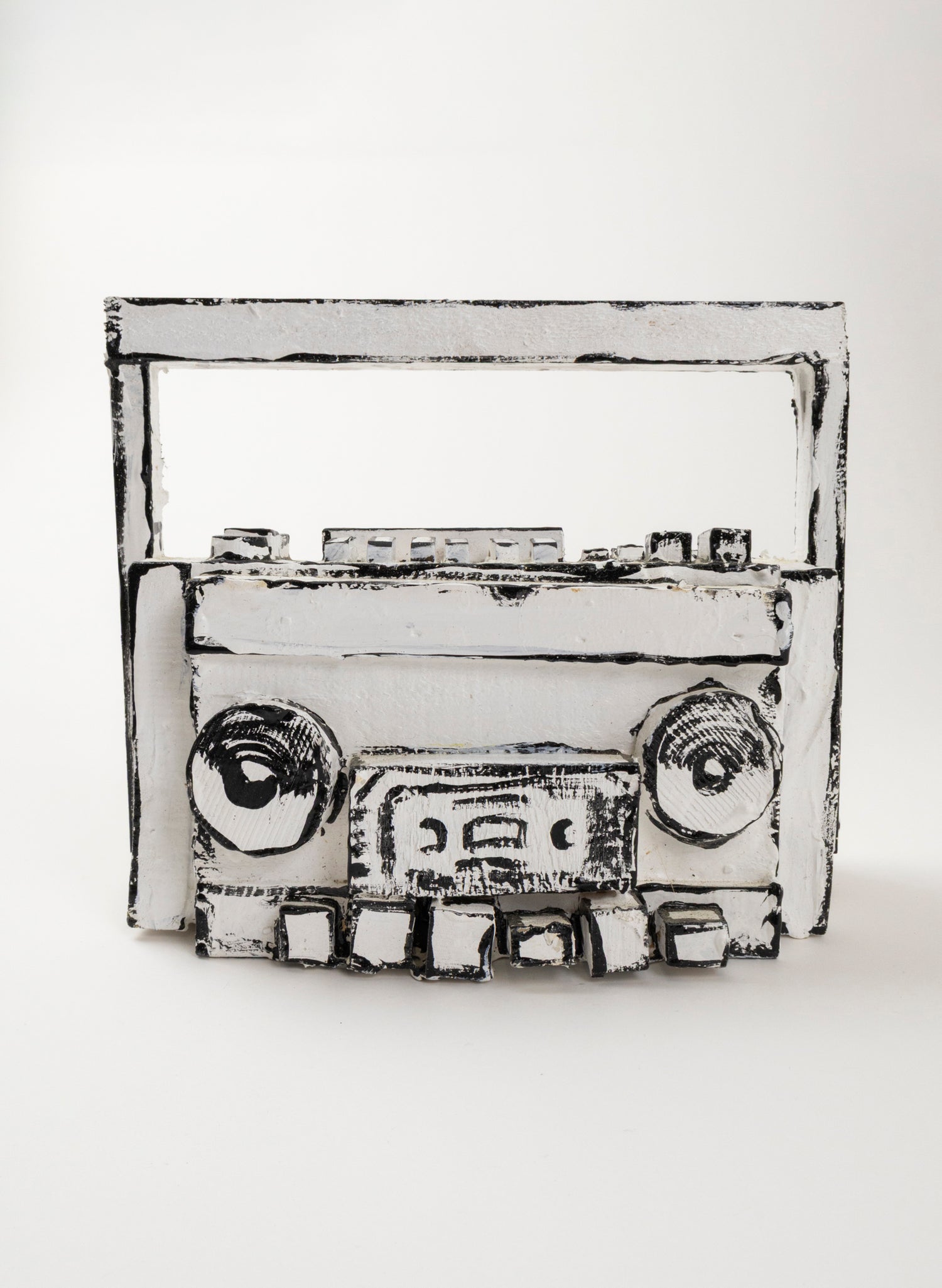 Black and White Ghetto Blaster