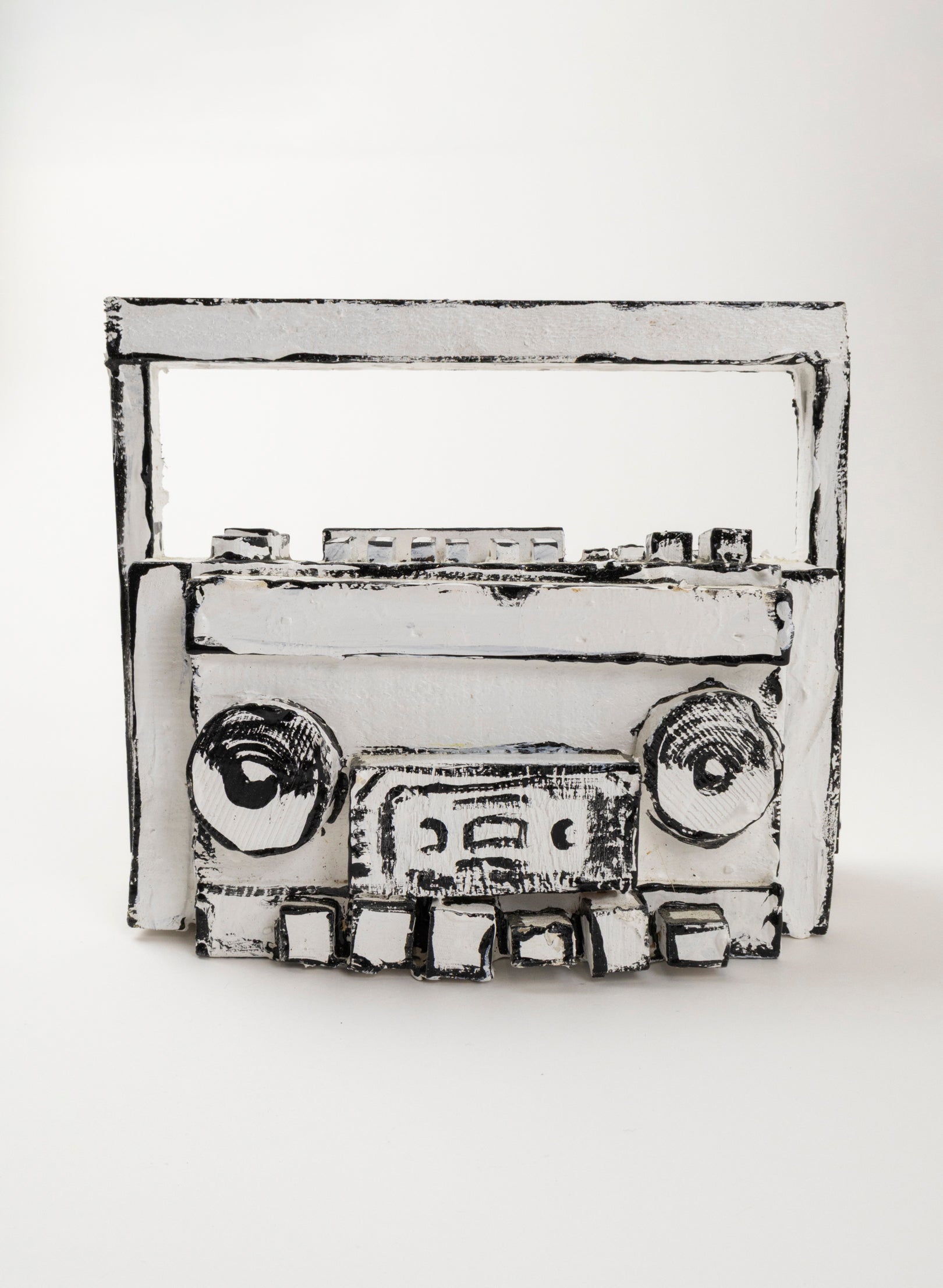 Black and White Ghetto Blaster
